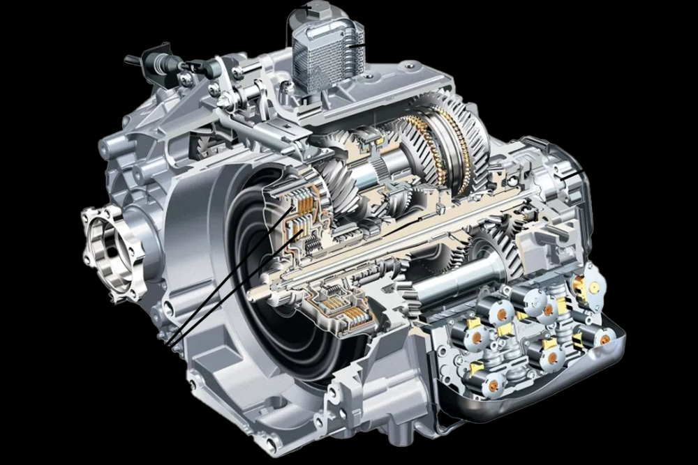 Audi DSG Repair in North Bethesda MD At MB Automotive Services. Image of Audi DSG dual-clutch transmission system